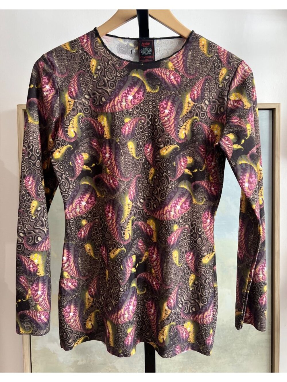 FUZZI Jean Paul Gaultier Maille Top Circa 1996 Long Sleeve size Large